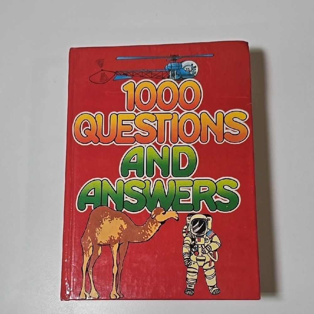 Vintage '1000 Questions and Answers' Book